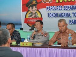 Kapolres Sekadau Ajak Warga Desa Tanjung Jaga Kamtibmas