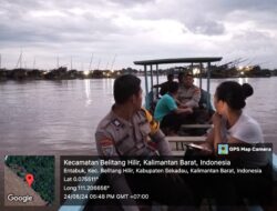 Respons Cepat Polsek Belitang Hilir atas Laporan Maraknya Penambangan Emas Ilegal di Sungai Kapuas