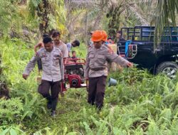 Polres Melawi Gandeng Instansi Terkait Berjibaku Padamkan Api