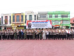 Kegiatan Apel Gelar Pasukan Dalam Rangka Operasi Kepolisian Kewilayahan”Zebra Kapuas Tahun 2024″Di Wilkum Polres Sanggau