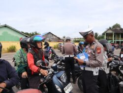 Sinergi UPT PPD Samsat dan Jasa Raharja, Polres Sintang Gelar Operasi Zebra Kapuas 2024