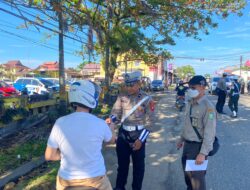 Satlantas Polres Ketapang Gelar Razia Gabungan, Tiga Pelanggaran Yang menjadi prioritas