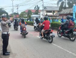 Sat Lantas Polres Melawi Laksanakan Kegiatan Penling dan Himbauan Tertib Lalu Lintas