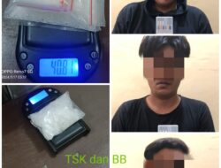 Polsek Kota Baru Amankan Tiga Orang di Duga Pemilik Narkotika