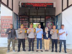 Pamatwil Polres Melawi Kunjungi KPU, Bawaslu dan Gudang Logistik