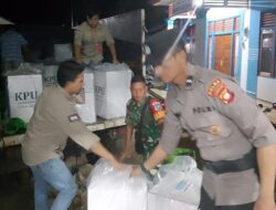 Pemilihan 15 TPS Berjalan Lancar, PPS Desa Paal Kembalikan Logistik ke PPK Nanga Pinoh