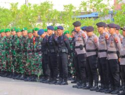 Rapat Pleno Terbuka Tingkat Kabupaten, Polres Sintang Siagakan Ratusan Personel