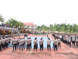 Kapolres Sanggau Gelar Apel Kesiapan Pengamanan Rapat Pleno Terbuka Rekapitulasi Hasil Penghitungan Suara Pilkada Serentak 2024 Di Kabupaten Sanggau