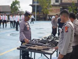 Polres Sekadau Gelar Pemeriksaan Senpi untuk Kendali dan Pencegahan Penyalahgunaan