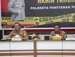 POLRESTA PONTIANAK GELAR PRESS RELEASE AKHIR TAHUN 2024