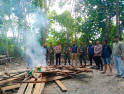 Polres Sintang Gelar Operasi Gabungan dengan TNI dalam Penindakan Praktik Judi Sabung Ayam