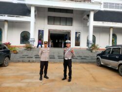 Pastikan Keamanan Kondusif, Polres Ketapang Laksanakan Pengamanan Ibadah Misa Minggu