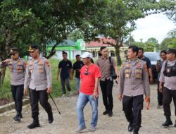 Kapolres Melawi Cek Kesiapan Lahan Pembangunan Polsek Pinoh Selatan