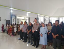 Kapolres Sekadau Sampaikan Pesan Kamtibmas pada Natal Bersama di Dusun Gonis Rabu
