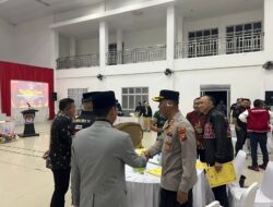 Kapolres Melawi Pimpin Pengamanan Rapat Pleno KPUD Melawi