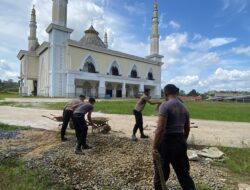 Peduli Tempat Ibadah, Polres Sekadau Kembali Gelar Bhakti Religi di Masjid Agung