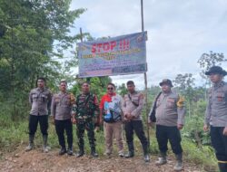 Kedepankan Humanisme, Jajaran Polres Ketapang Lakukan Himbauan dan Penertiban Tambang Liar Di Nanga Tayap