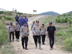 Pamatwil Polda Dan Kapolres Lakukan Supervisi Perkembangan Tumbuhan Jagung Hibrida di Ketapang