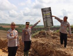 Pamatwil Polres Melawi Tinjau Progress Penambahan Lahan Program Ketahanan Pangan