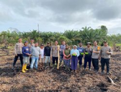 Pamatwil Polda Kalbar Hadiri Penanaman Jagung di Desa Sungai Ringin