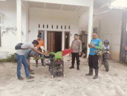 Dukung Produktivitas Petani, Kapolsek Sekadau Hilir Uji Coba Mesin Pemipil Jagung