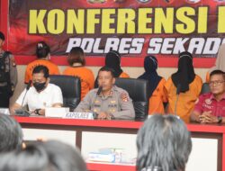 Tujuh Tersangka Penipuan Arisan Get Ditangkap, Polres Sekadau Gelar Konferensi Pers