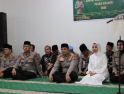 Polda Kalbar Laksanakan Jumat Berkah Polri Presisi Di Pondok Pesantren Mu’thasim Billah Al-Islami