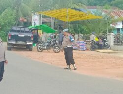 Polsek Mempawah Hulu Laksanakan Pengamanan Pasar Juadah