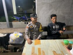 Polsek sayan gelar patroli pencegahan terjadinya gangguan kamtibmas