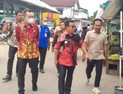TPID Melawi Bersama Instansi Terkait Tinjau Pasar Di Pimpin Oleh Wakil Bupati Melawi