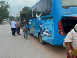 Polres Ketapang Sambut Warga Ketapang yang Ikuti Mudik Gratis Khatulistiwa