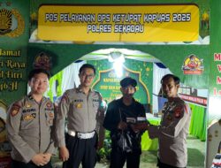 Petugas Posyan Ops Ketupat Polres Sekadau Amankan dan Kembalikan Dompet Pemudik