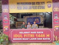Besinergi Polsek Simpang Dua Bersama TNI Laksanakan Pengamanan Pos Pam Ketupat 2025