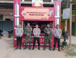 POLSEK SANDAI BERSAMA INSTANSI TERKAIT LAKSANAKAN PENGAMANAN POS PAM KETUPAT KAPUAS 2025