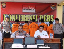 Polres Melawi melaksanakan press release terkait pencapaian   Pengungkapan kasus 