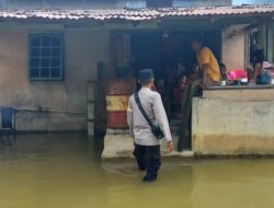 Banjir Rendam Puluhan Rumah di Kecamatan Beduai, Kapolsek Imbau Warga Waspada dan Siaga Evakuasi