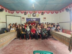 Bhabinkamtibmas Polsek Matan Hilir Selatan Hadiri Kegiatan Penyuluhan Narkoba dan Pencegahan Pernikahan Anak di Desa Pematang Gadung