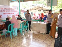 Polres Sanggau Hadirkan Layanan Kesehatan Gratis bagi Warga Penyeladi Hilir