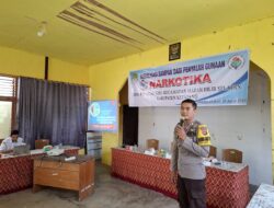 Penyuluhan Bahaya Narkoba dan UU Narkotika di Desa Pesaguan Kiri, Polsek Matan Hilir Selatan Hadirkan Narasumber Bhabinkamtibmas 