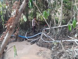 Polsek Mandor Bersama Aparat Desa Himbau Warga Cegah Aktivitas PETI di Kerohok