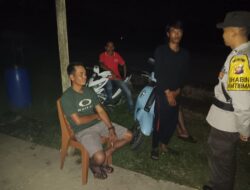 Polsek Menukung Gelar Patroli Sambangi Warga