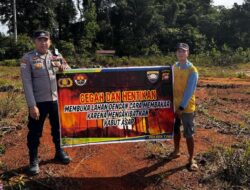 Waspada Karhutla, Polsek Toba Gelar Sosialisasi dan Pembinaan kepada Warga