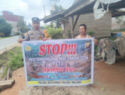 Polsek Kota Baru Sosialisasikan Larangan PETI