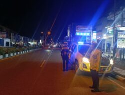 Sat Lantas Polres Ketapang Gelar Patroli Malam untuk Antisipasi Laka Lantas dan Kemacetan
