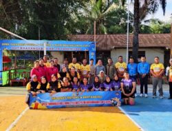 Sambut Hari Bhayangkara ke-79, Polsek Belitang Hilir Gelar Turnamen Bola Voli