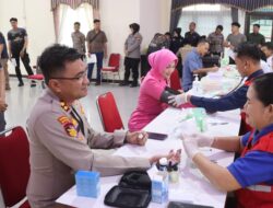 PMI Apresiasi Donor Darah Polres Sekadau, Dalam Rangka Hari Bhayangkara ke-79