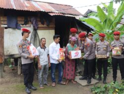 Kasat Reskrim Polres Melawi Salurkan Bansos, Ini Kata Bu Mardiah
