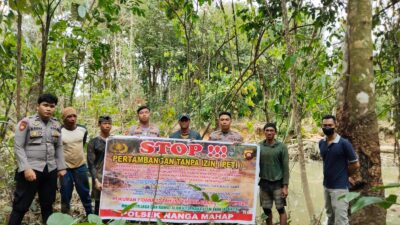 Antisipasi PETI, Polsek Nanga Mahap Tingkatkan Patroli Rutin