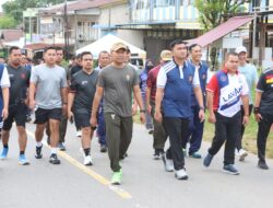 Senam dan Jalan Sehat Meriahkan Hari Bhayangkara ke-79 di Polres Sekadau