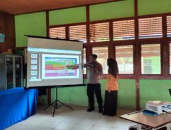 Aipda Syamsul Bahri Edukasi Tata Tertib Lalu Lintas ke Siswa SMAN 1 Nanga Taman